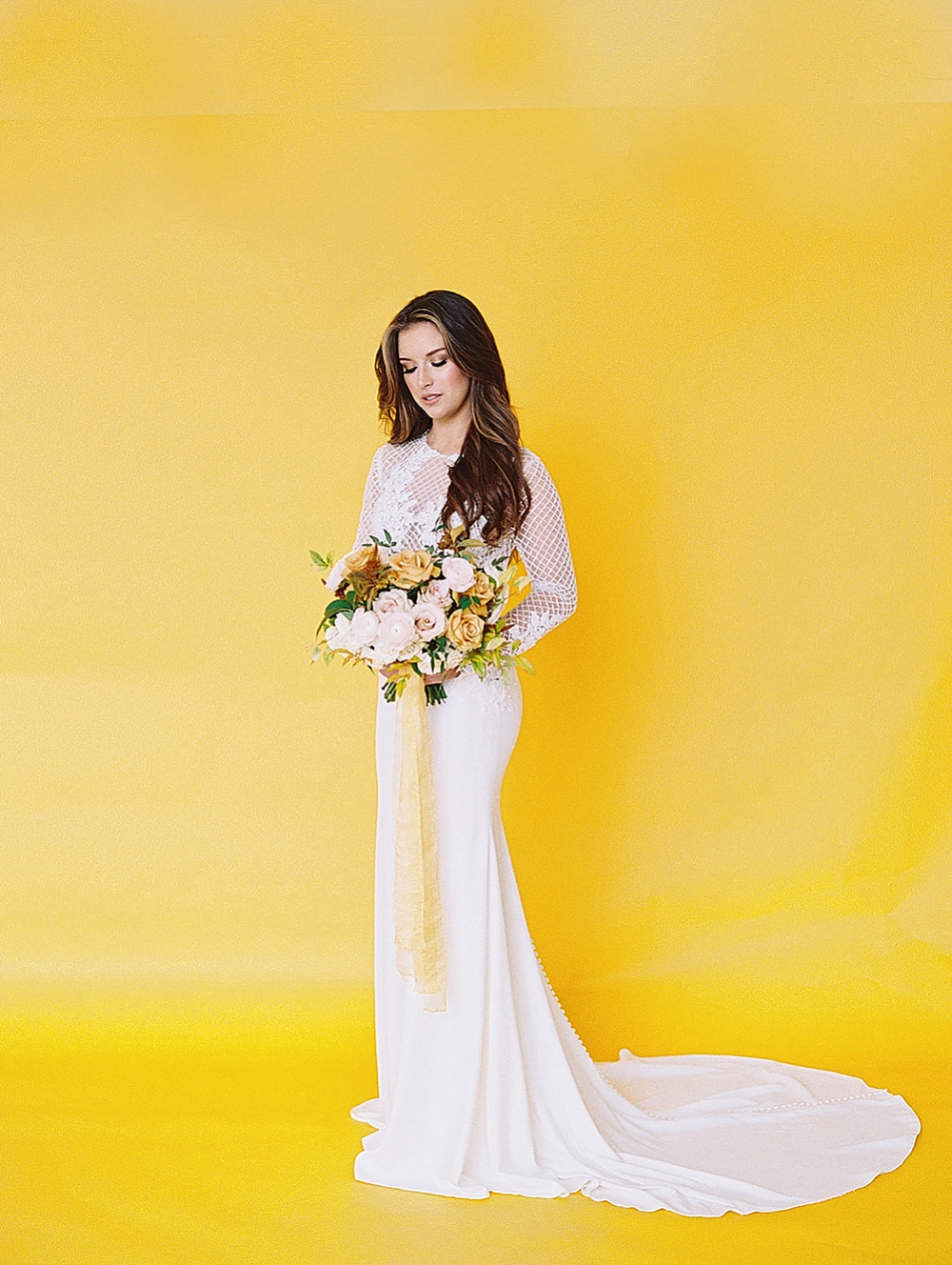 Fresh Modern Yellow and Green Wedding Ideas via TheELD.com