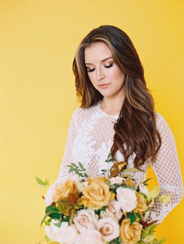 Fresh Modern Yellow and Green Wedding Ideas via TheELD.com