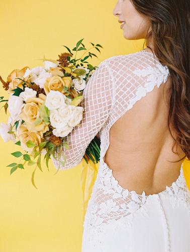 Fresh Modern Yellow and Green Wedding Ideas via TheELD.com