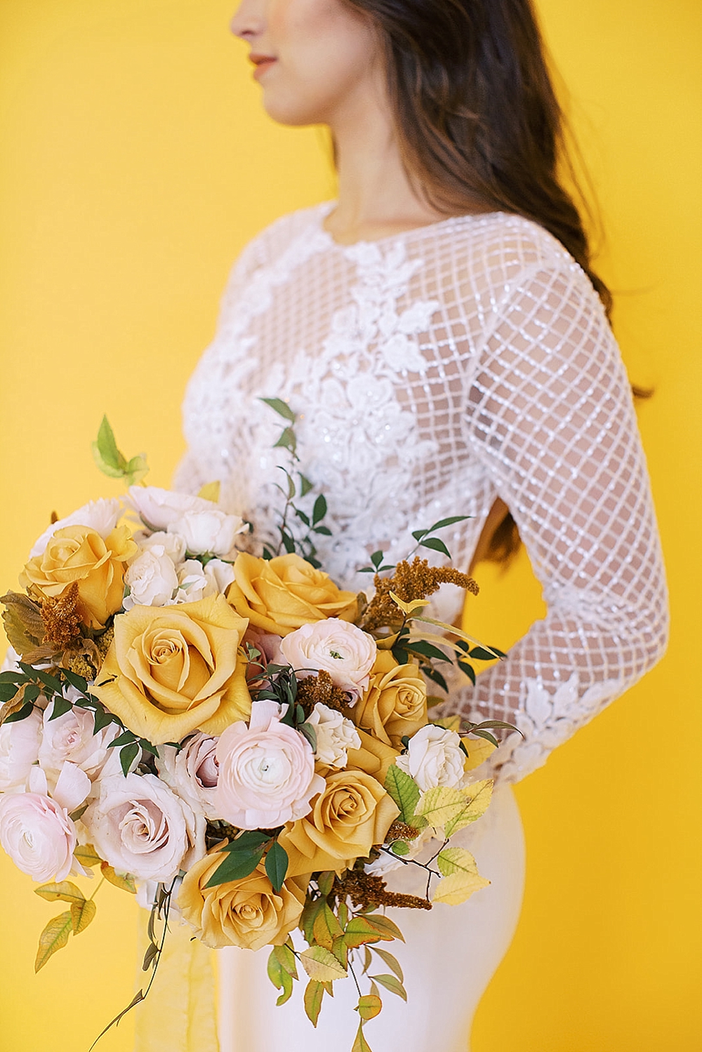 Fresh Modern Yellow and Green Wedding Ideas via TheELD.com