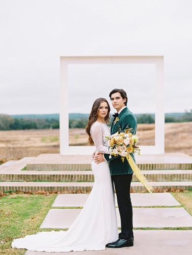 Fresh Modern Yellow and Green Wedding Ideas via TheELD.com