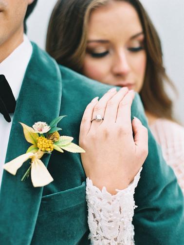 Fresh Modern Yellow and Green Wedding Ideas via TheELD.com