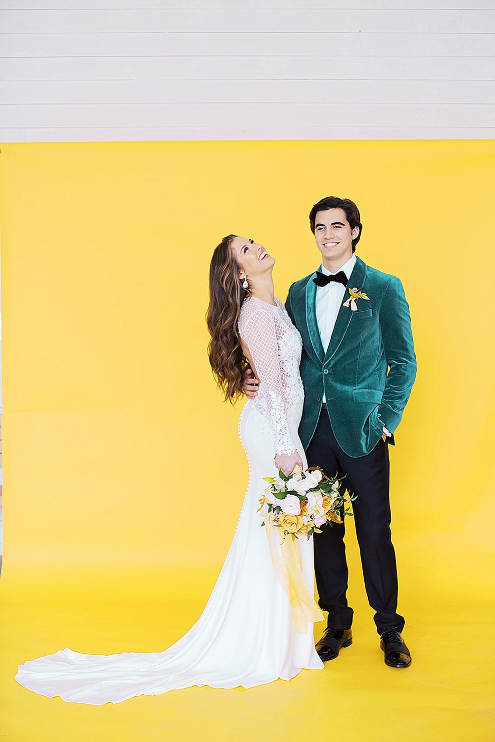 Fresh Modern Yellow and Green Wedding Ideas via TheELD.com