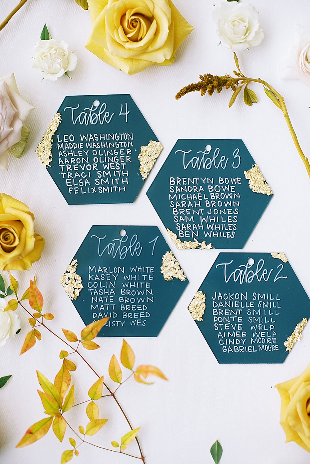 Fresh Modern Yellow and Green Wedding Ideas via TheELD.com