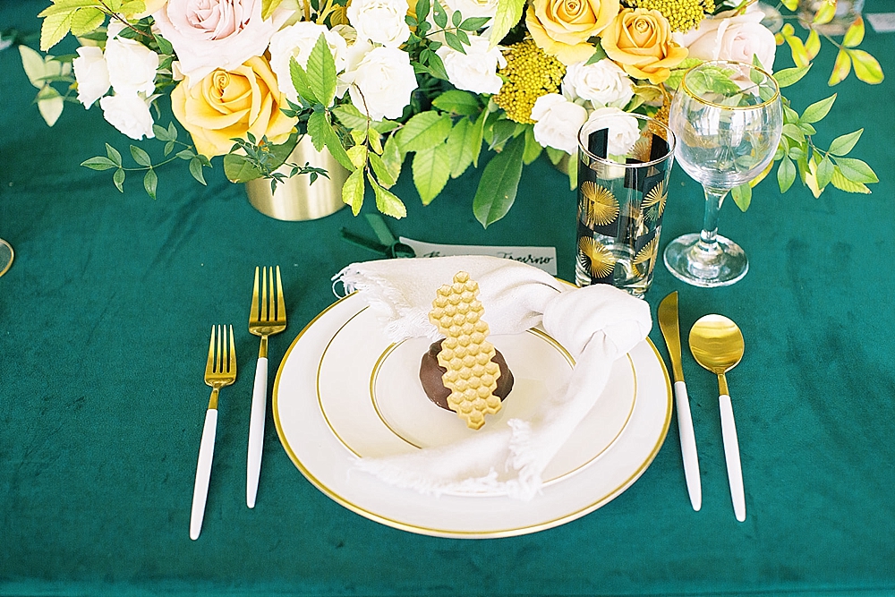 Fresh Modern Yellow and Green Wedding Ideas via TheELD.com