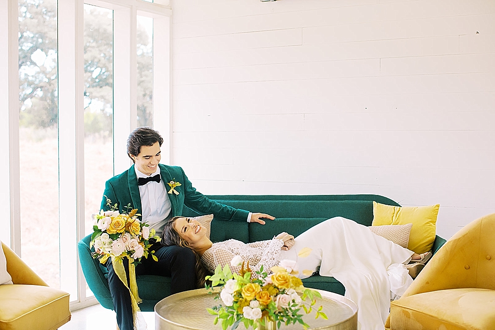 Fresh Modern Yellow and Green Wedding Ideas via TheELD.com