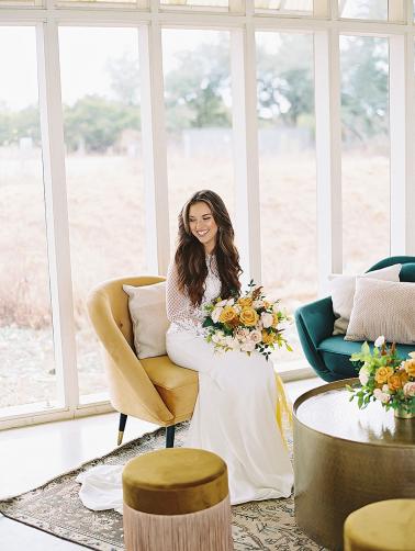 Fresh Modern Yellow and Green Wedding Ideas via TheELD.com