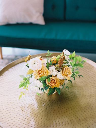 Fresh Modern Yellow and Green Wedding Ideas via TheELD.com