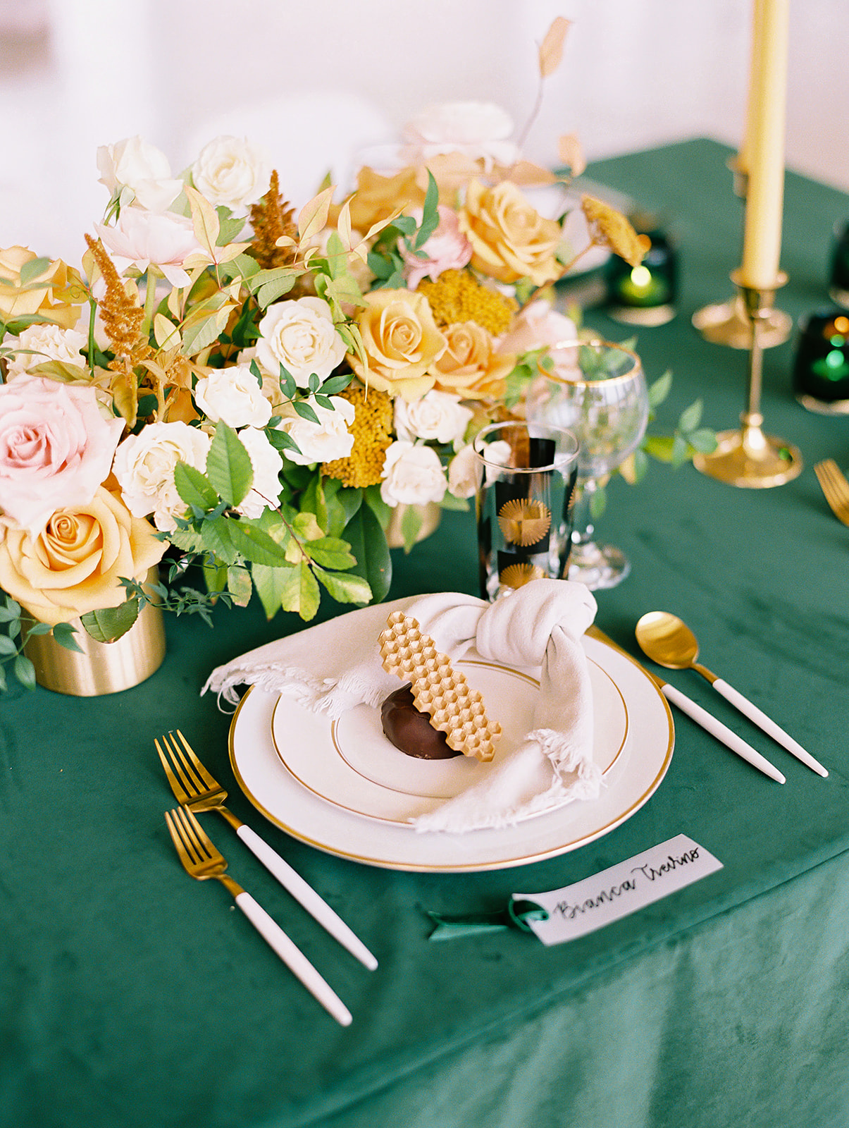 Fresh Modern Yellow and Green Wedding Ideas via TheELD.com