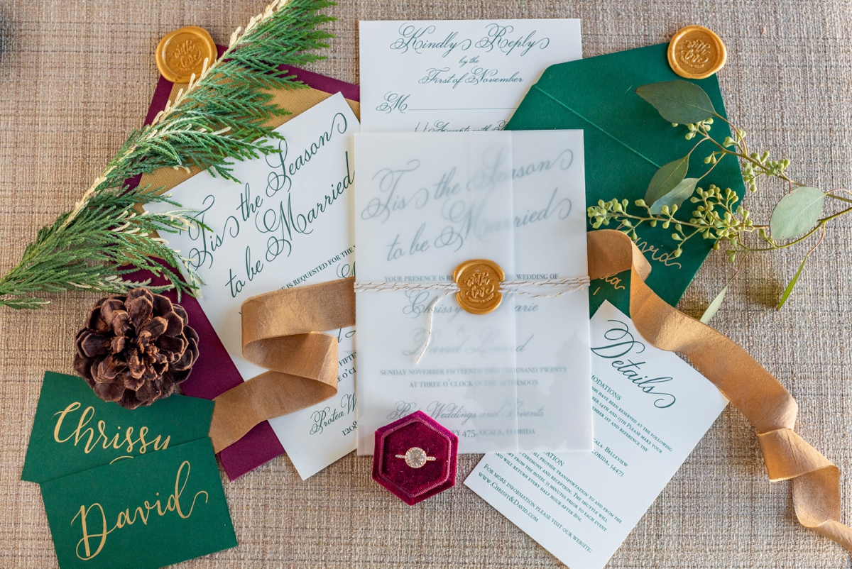 Festive Holiday Inspired Wedding Ideas via TheELD.com